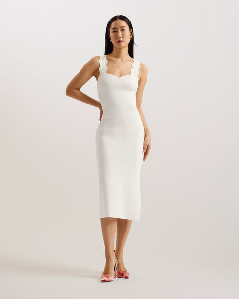 MIIAAA-Dresses-Knitted Skater Dress With Collar- Ted Baker Romania